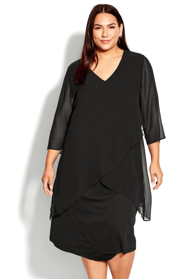 Hanna Layered Top, BLACK, hi-res image number null