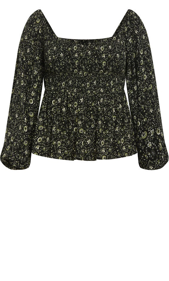 Dahlia Top - olive, GREEN, alternate image number null