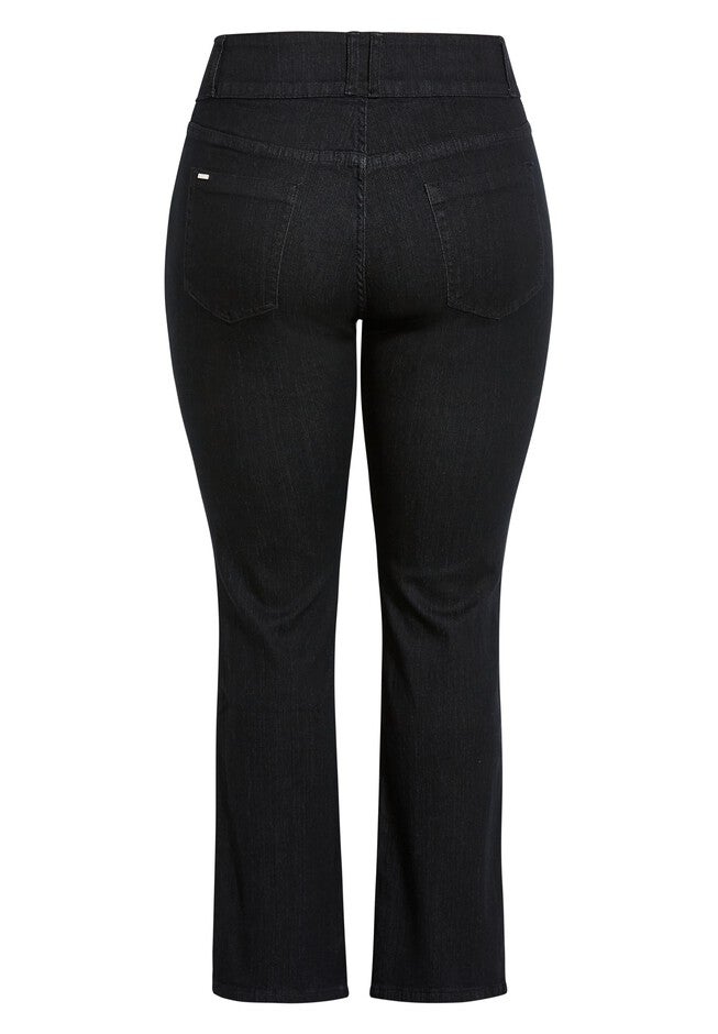 Harley 70's Bootleg Jean - black, BLACK, alternate image number 3