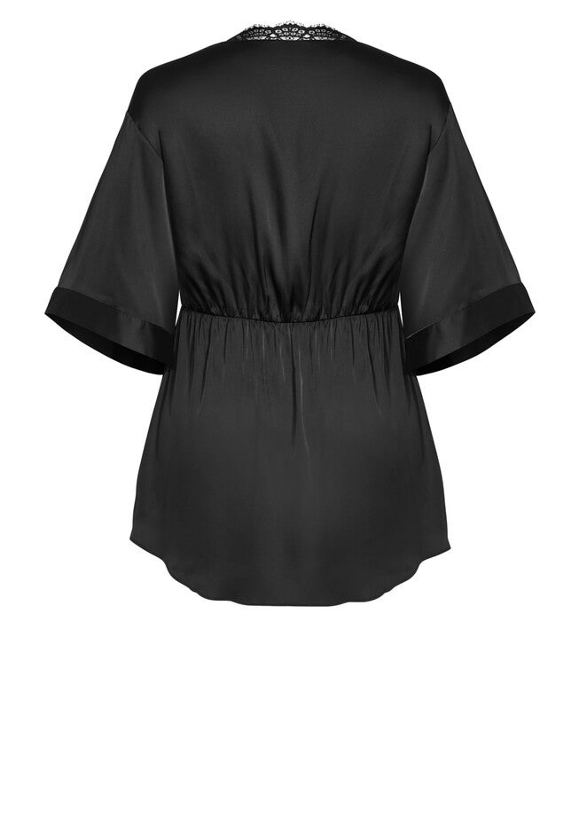Ethereal Sleep Robe - black, BLACK, alternate image number null