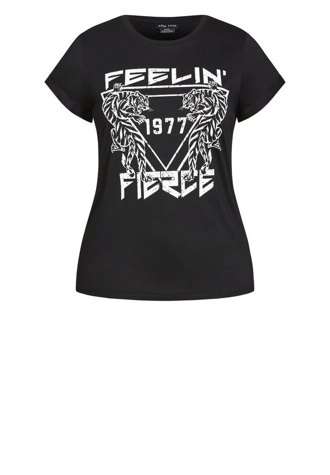 Animal Vibe Tee - black, BLACK, hi-res image number 0