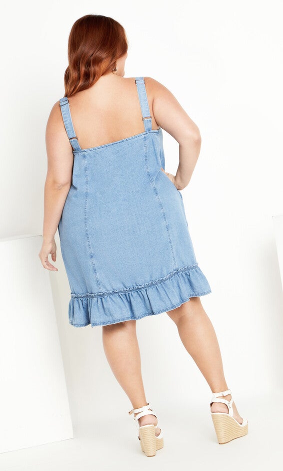 Island Denim Dress - light wash, LIGHT, alternate image number 2