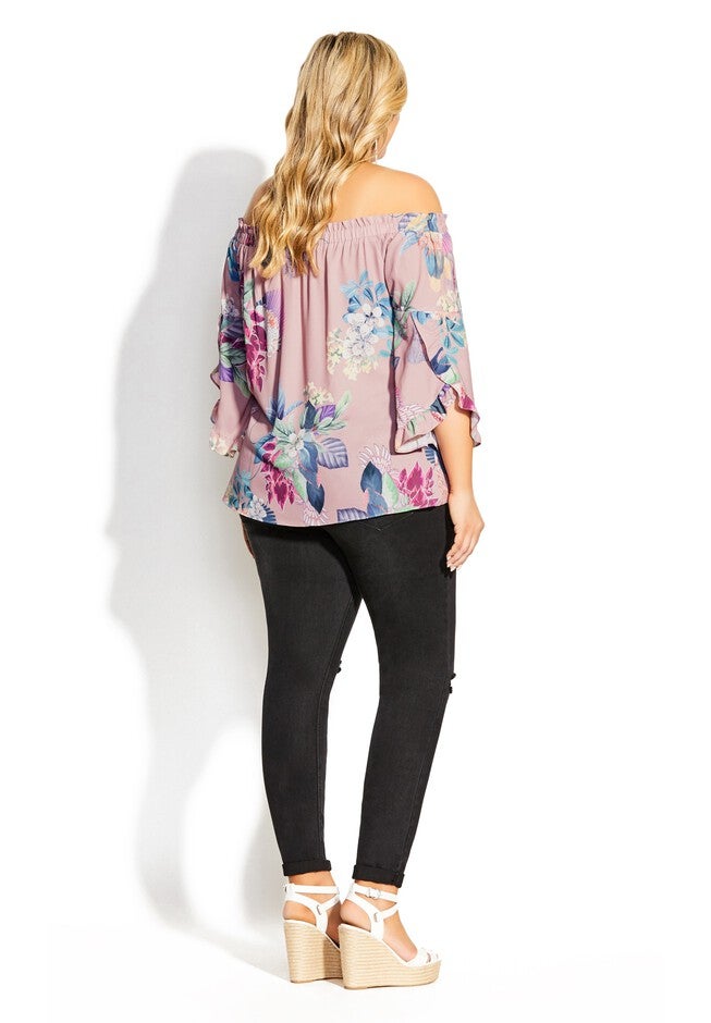 Heartwine Shoulder Top - rose, BLACK, alternate image number null