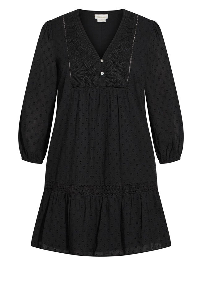 Reine Dress - black, BLACK, alternate image number null
