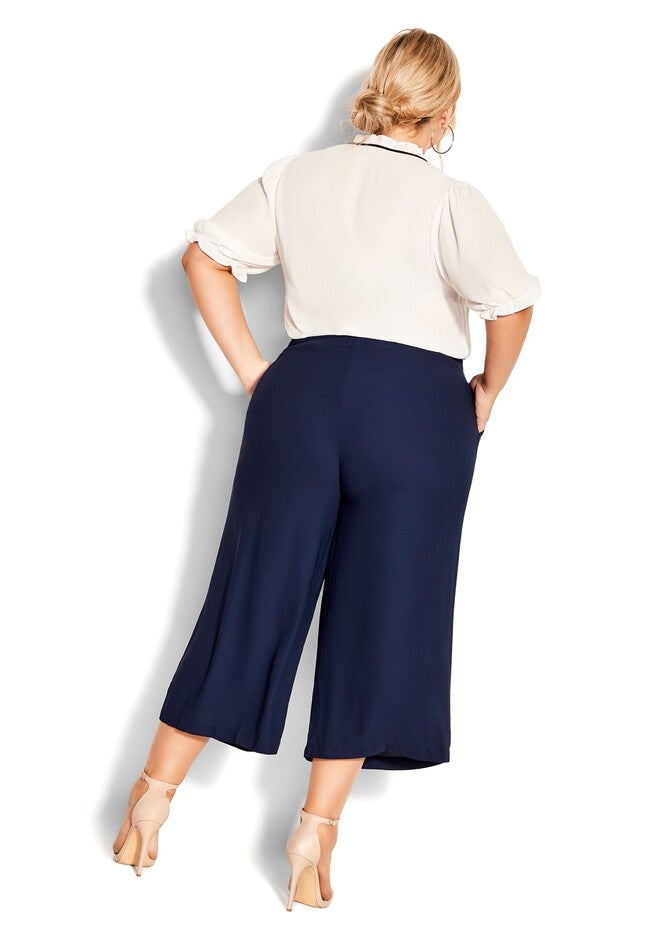 Easy Crop Pant - navy, BLUE, alternate image number 2