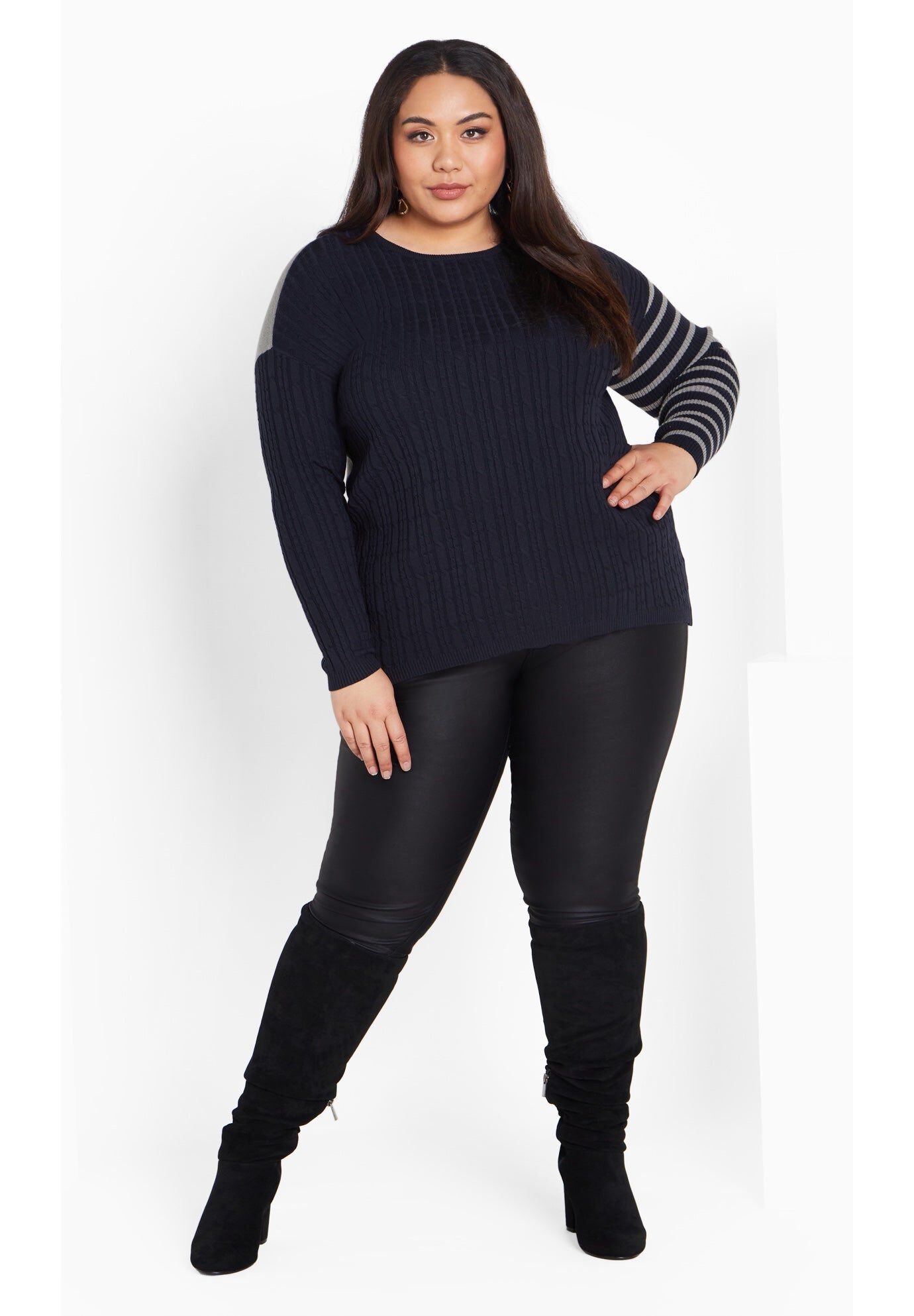 Sandy Sweater, NAVY, hi-res image number 0