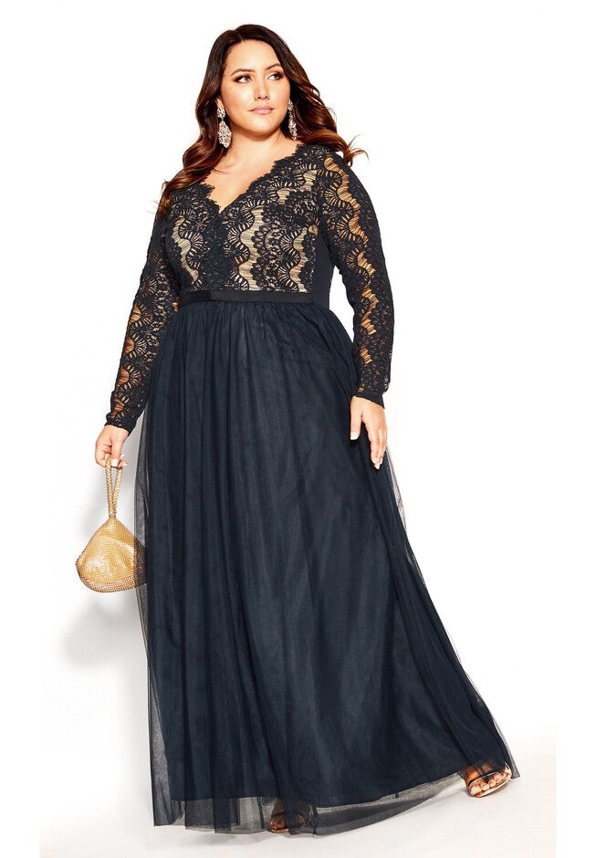 Rare Beauty Maxi Dress - navy, BLUE, on-hover image number 1