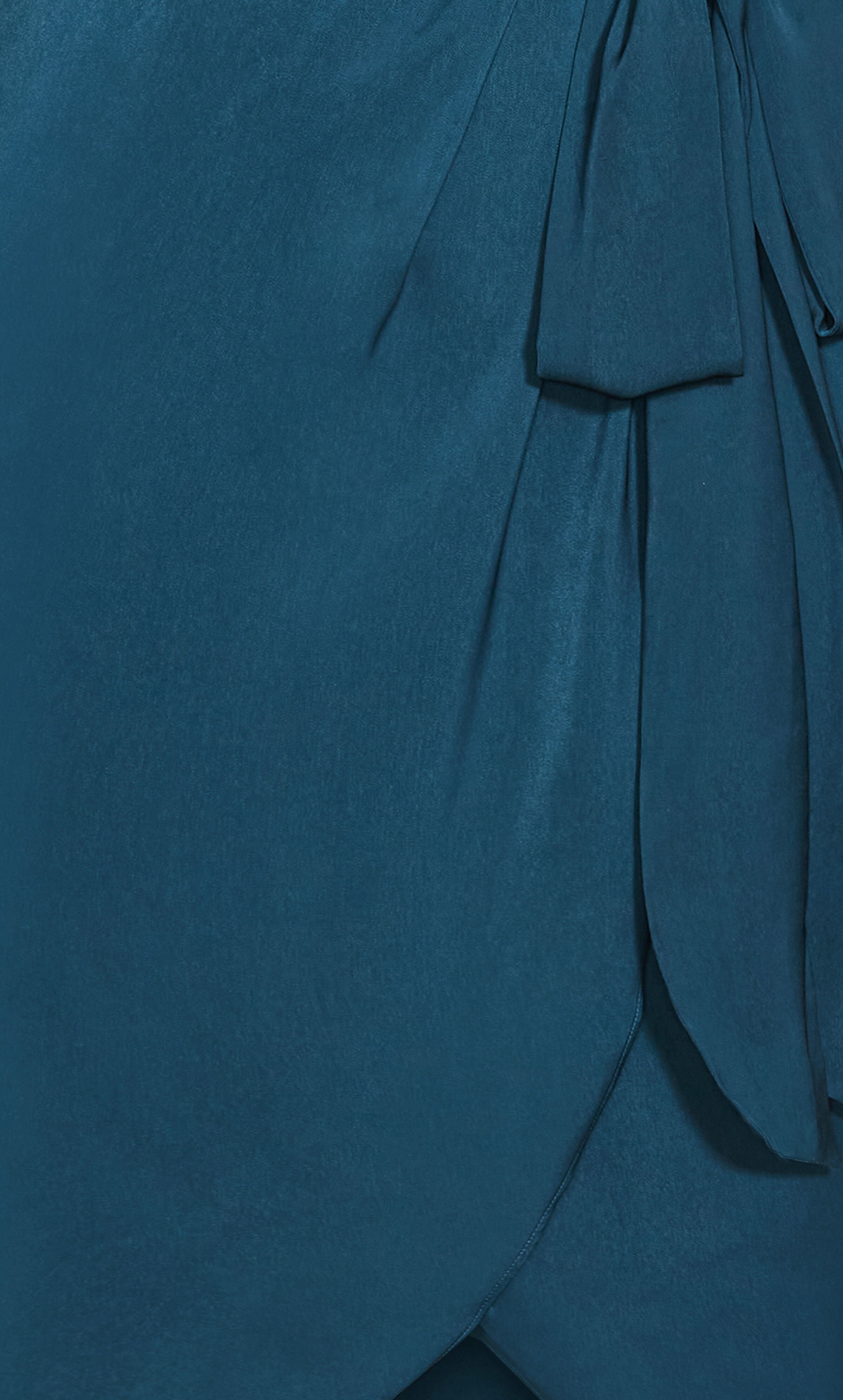 Opulent Elbow Sleeve Dress - teal, GREEN, alternate image number 6