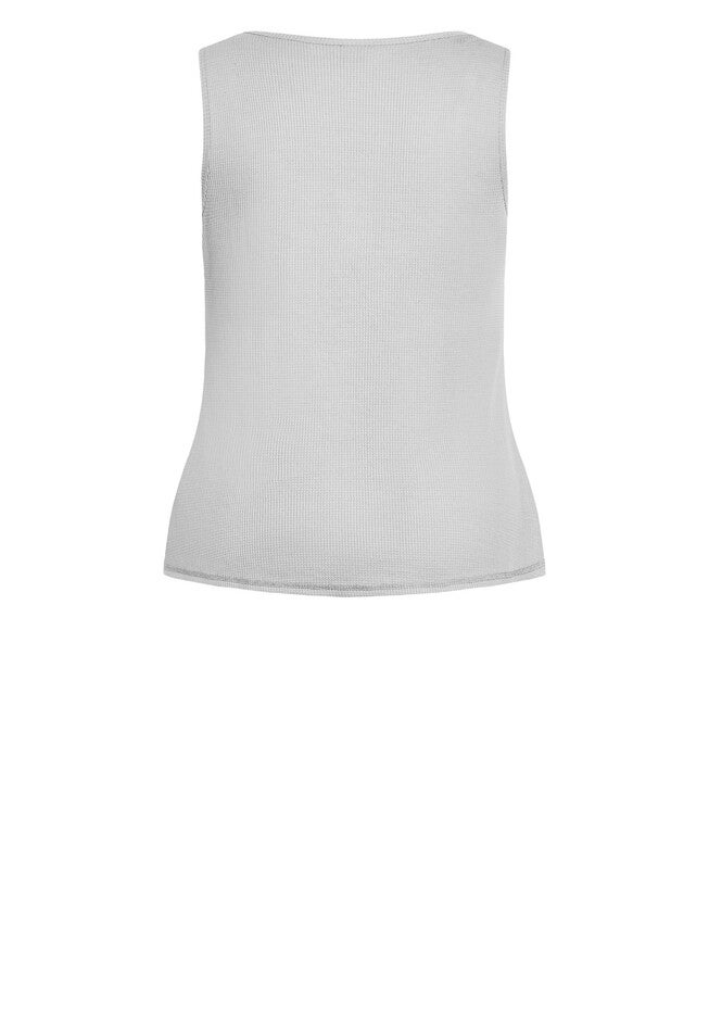 Waffle Sleep Tank - gray, GREY, alternate image number null