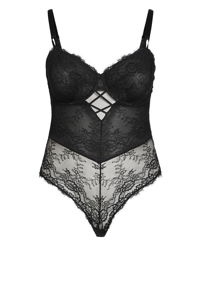 Bianca Underwire Bodysuit - black, BLACK, alternate image number null