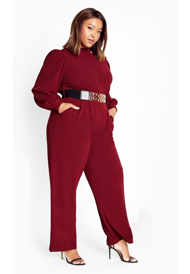 Charlie Jumpsuit - ruby, RED, on-hover image number 1