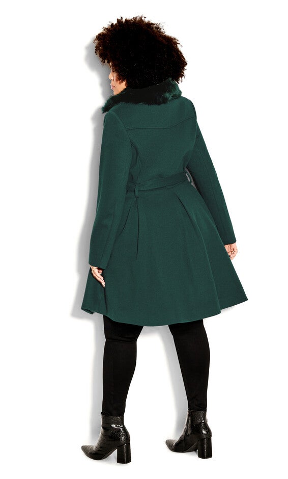 Blushing Belle Coat - jade, GREEN, alternate image number 6