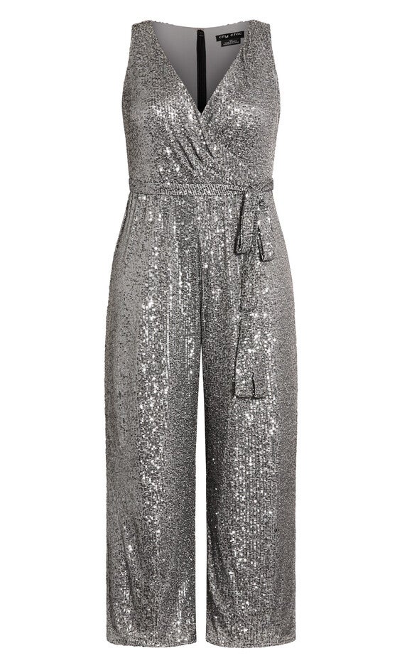Dazzling Jumpsuit - gunmetal, GUNMETAL, alternate image number 5