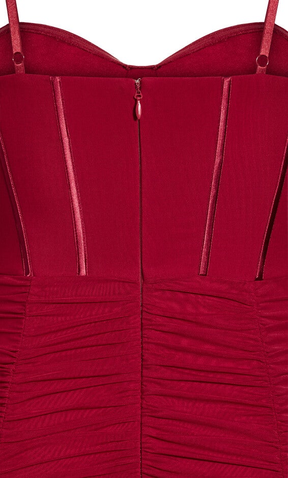 Girly Mesh Dress - love red, RED, alternate image number null