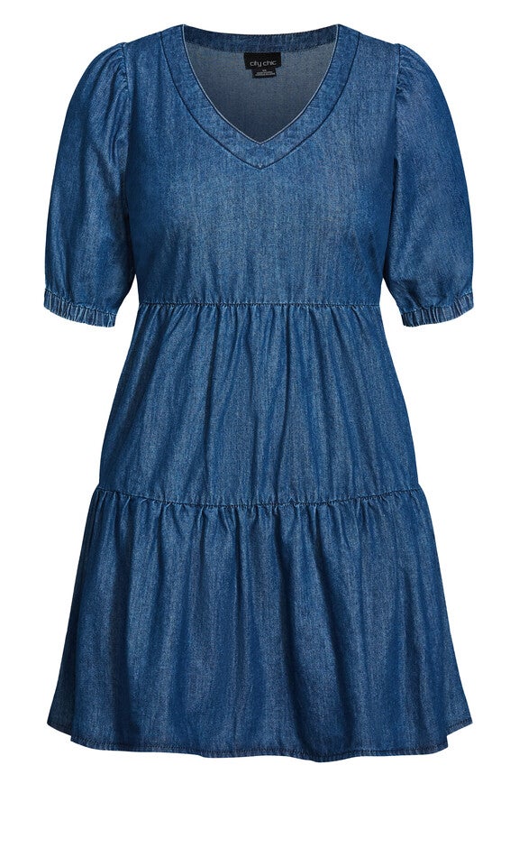 Coastal Dress - dark denim, BLUE, alternate image number 4