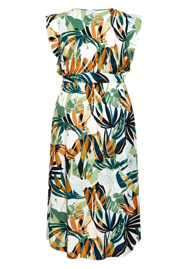 Cassie Print Maxi Dress - white, WHITE, alternate image number null