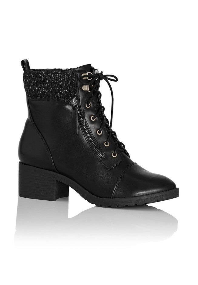 Rita Wide Width Brown Ankle Boot, BLACK, hi-res image number null