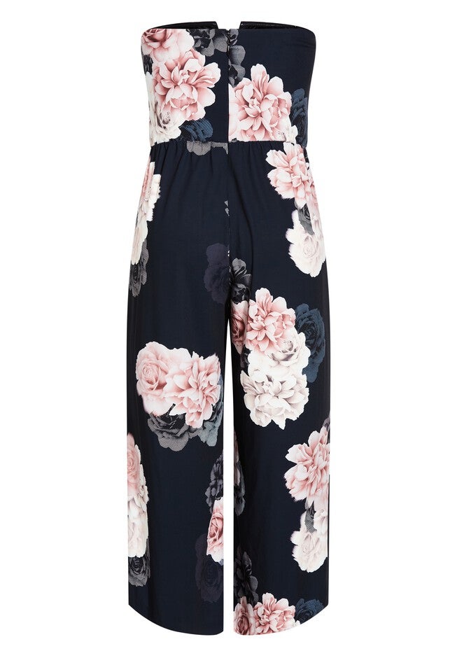 Floral Jumpsuit - navy, BLUE, alternate image number 4