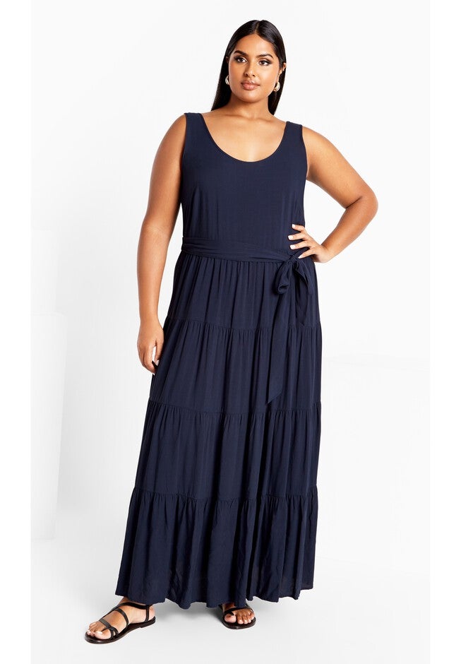 Sasha Maxi Dress - navy, NAVY, on-hover image number 1
