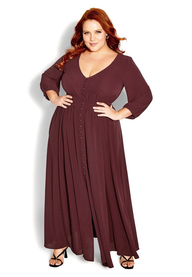 Desire Maxi Dress - garnet, RED, hi-res image number null