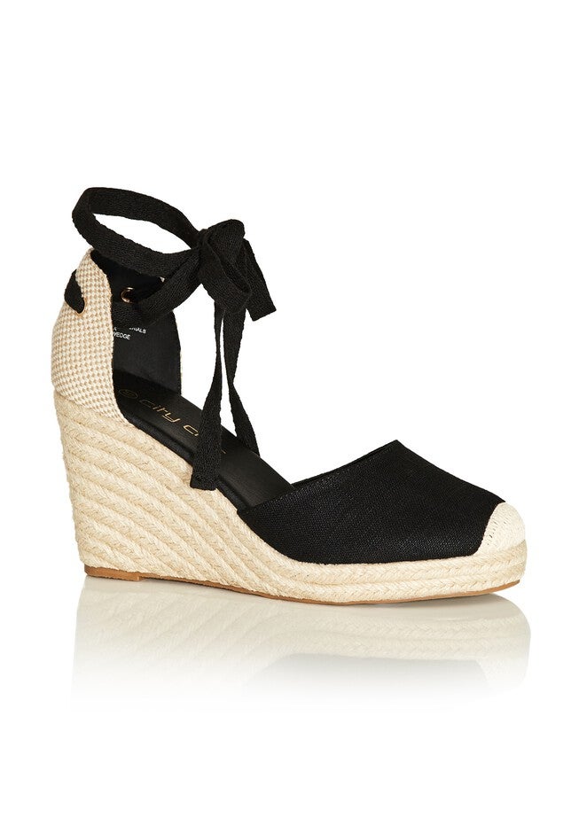Sage Wedge - black, BLACK, hi-res image number 0