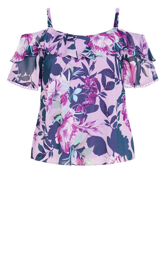 Patricia Print Top - lilac, PURPLE, alternate image number null