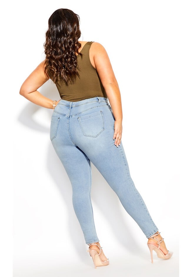 Harley Lover Skinny Jean - sky, BLUE, alternate image number null