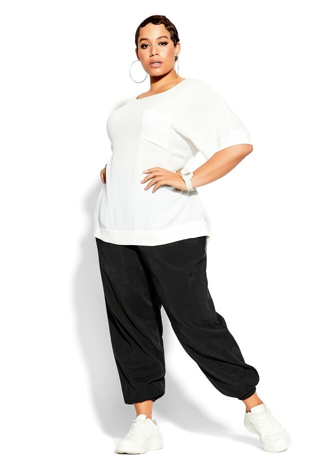 Easy Weekend Top - ivory, WHITE, on-hover image number 1