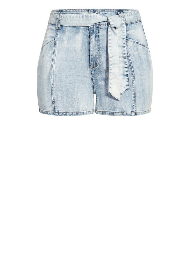 Sweet Tie Short - light denim, BLUE, alternate image number null