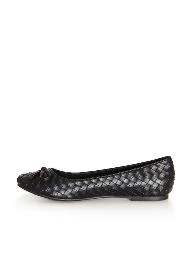 WIDE FIT Adara Flat - black, BLACK, alternate image number 2