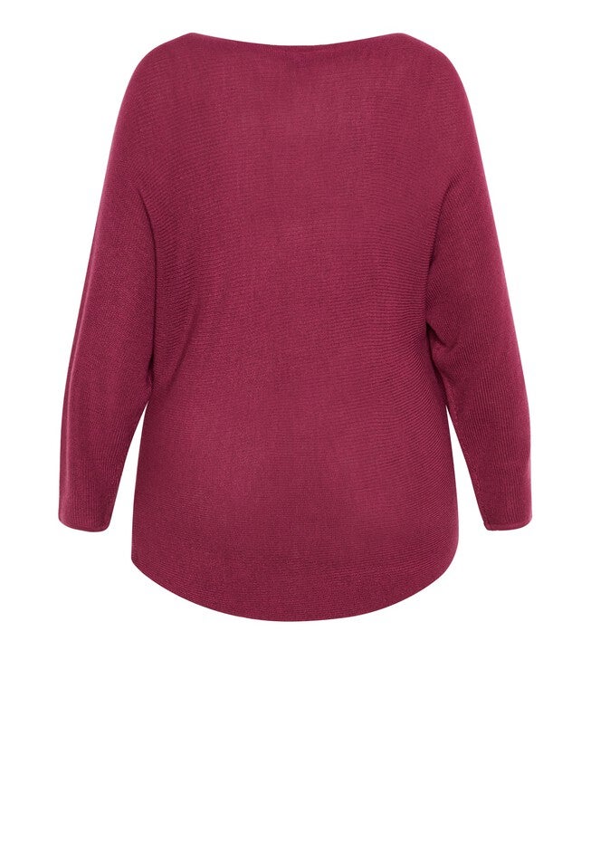 Romance Sweater - sangria, RED, alternate image number null