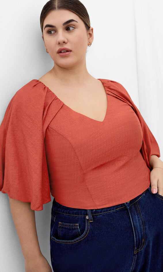 Peta Top - cinnamon, BROWN, hi-res image number null