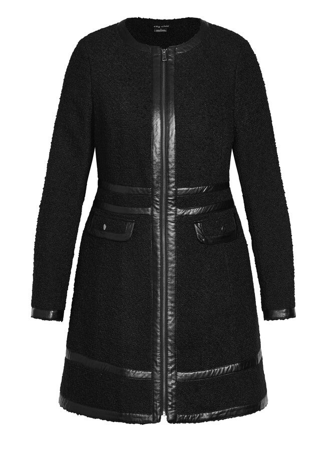 Winter Escape Coat - black, BLACK, alternate image number null