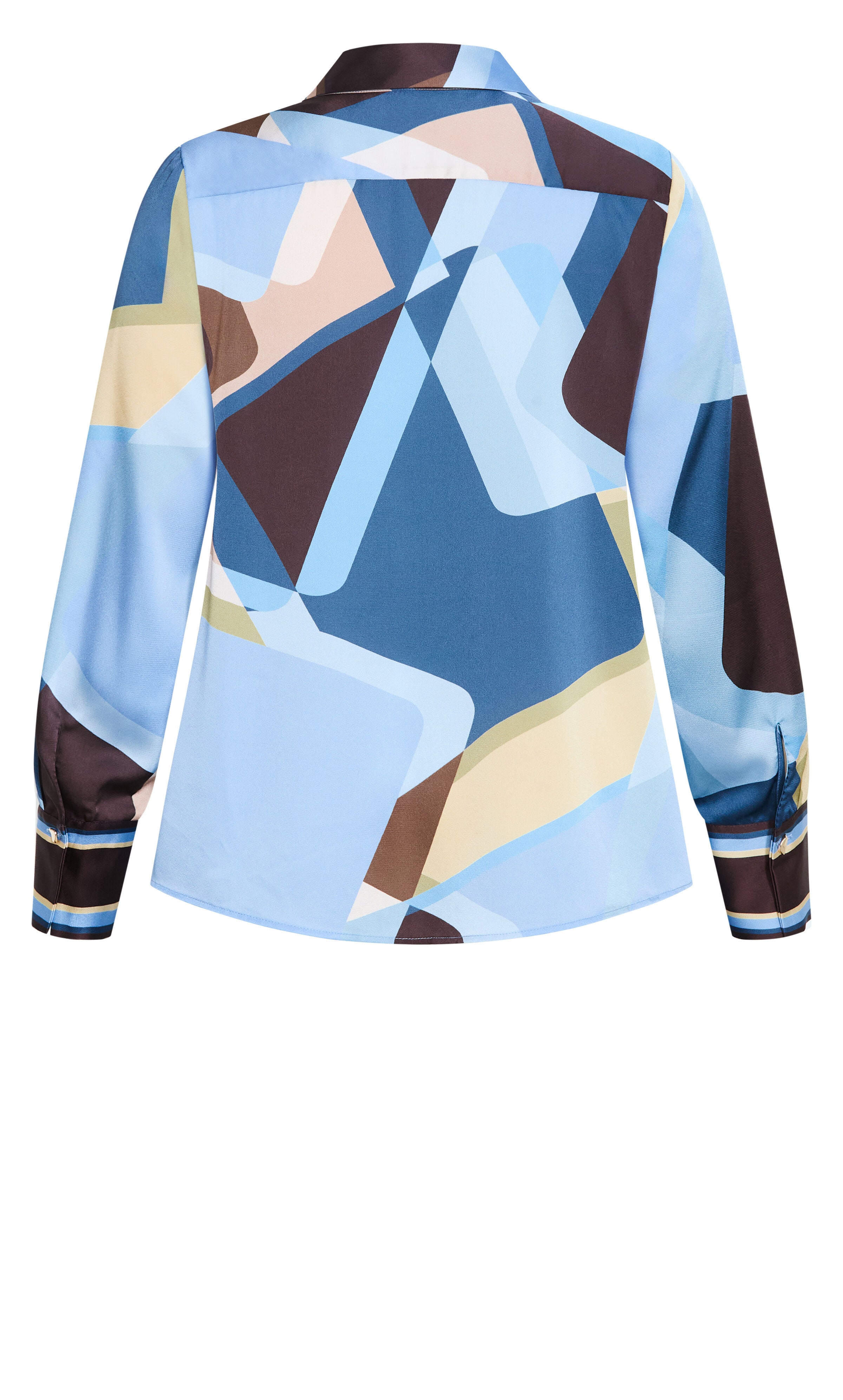Amaya Abstract Print Shirt, BLUE, alternate image number 6