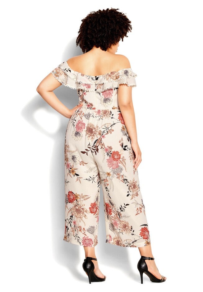 Botanical Jumpsuit - ivory, WHITE, alternate image number 5
