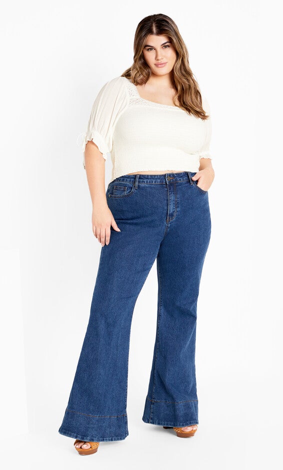 Aurora Plain Top - ivory, BEIGE, alternate image number null