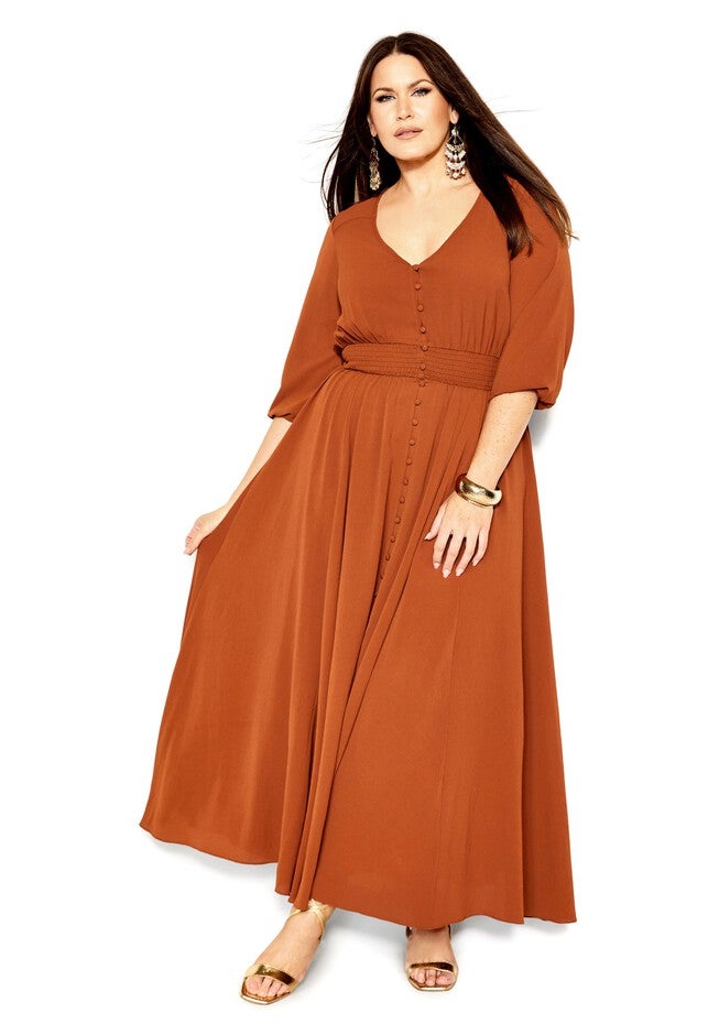 Desire Maxi Dress - ginger, ORANGE, on-hover image number null