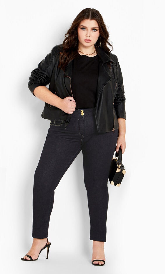 Harley Zip Me Skinny Jean - indigo, INDIGO, hi-res image number 0