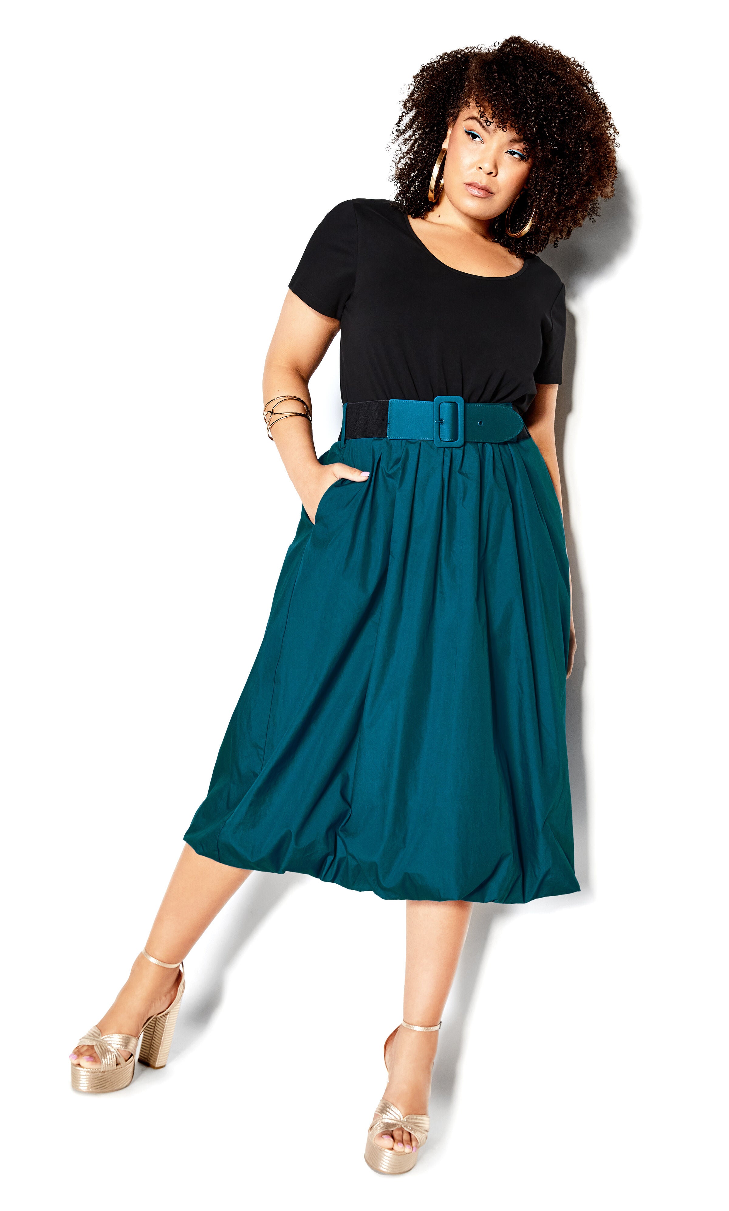 Paris Days Dress - teal, GREEN, alternate image number 2