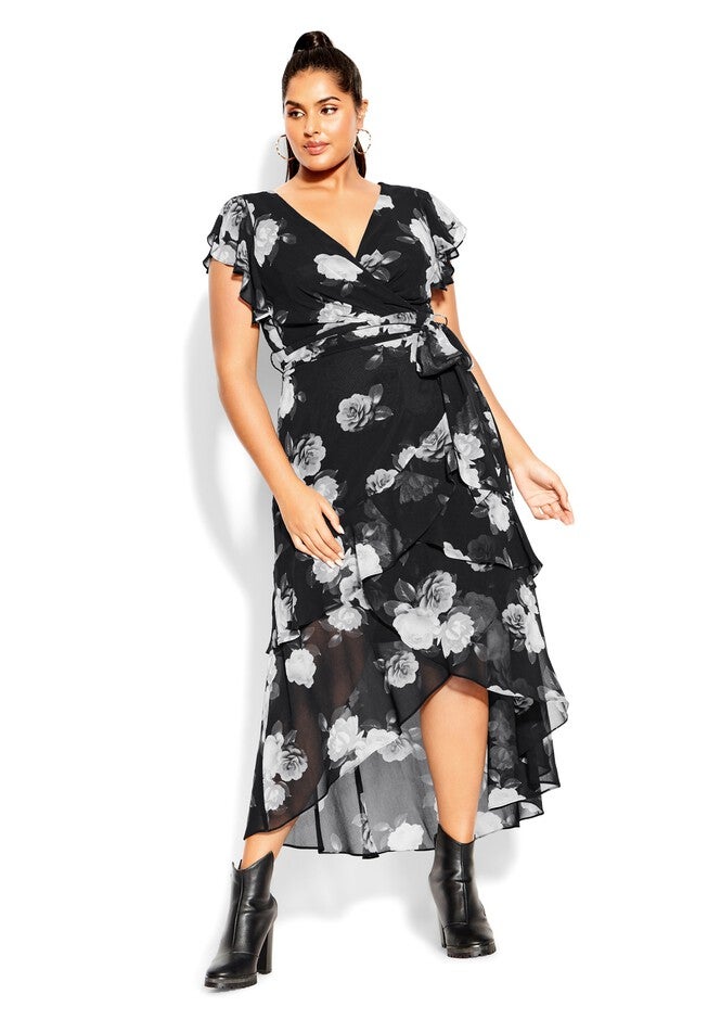 Jacqui Maxi Dress - black, BLACK, hi-res image number null