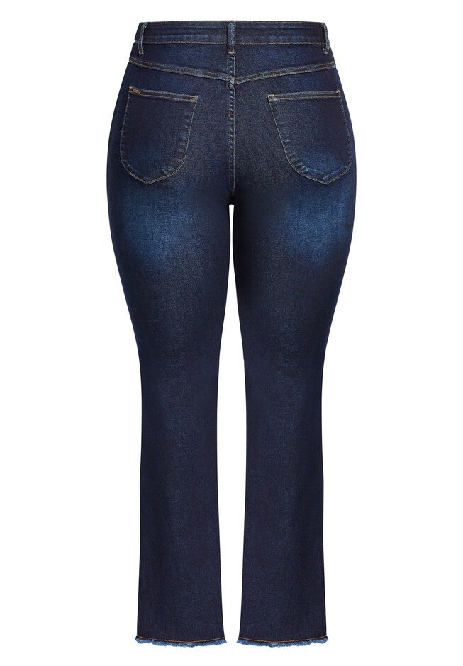 Harley Classic Flare Jean - dark denim, BLUE, alternate image number 3