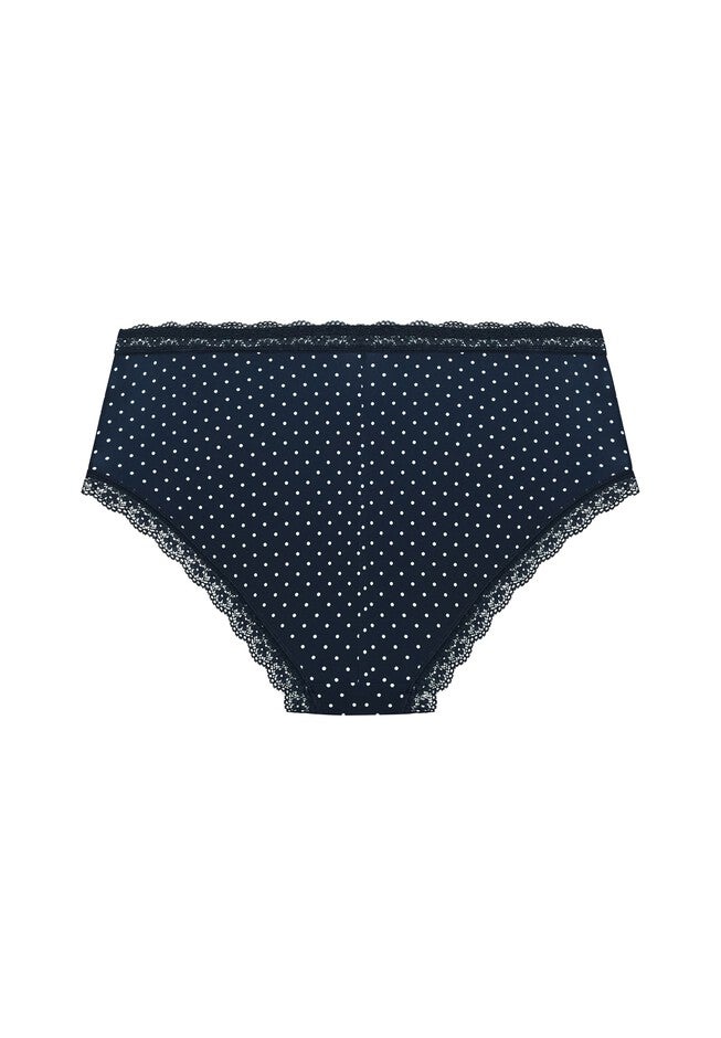Print Cheeky Brief - navy spot, BLUE, alternate image number null