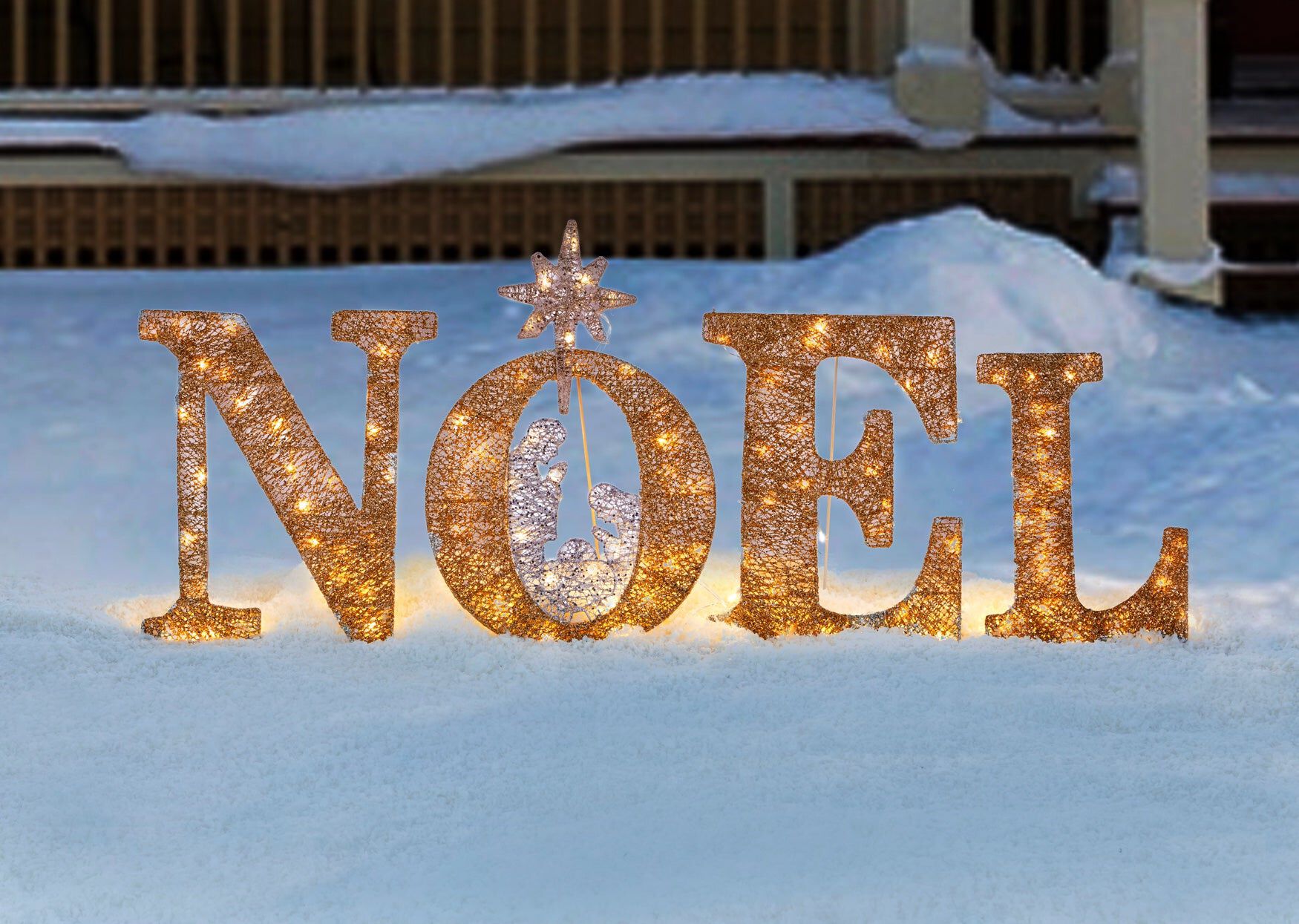 46"L Pre-Lit Noel Sign