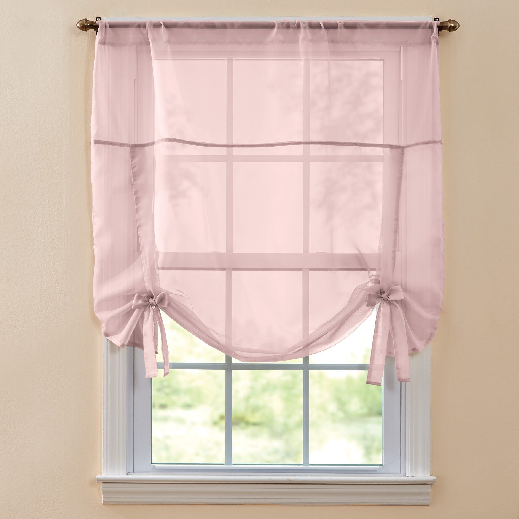 BH Studio Sheer Voile Tie-Up Shade