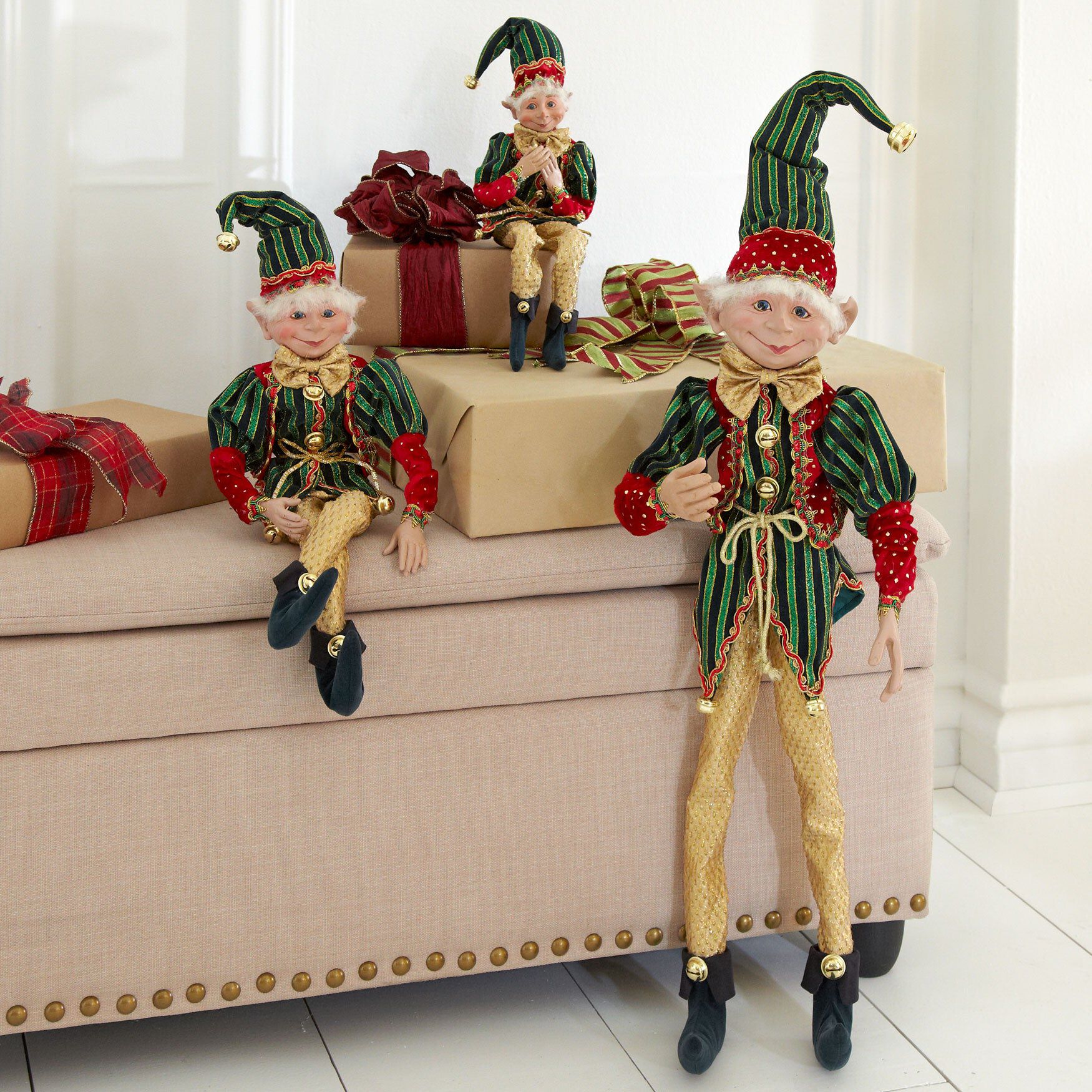 21"H Posable Christmas Elf