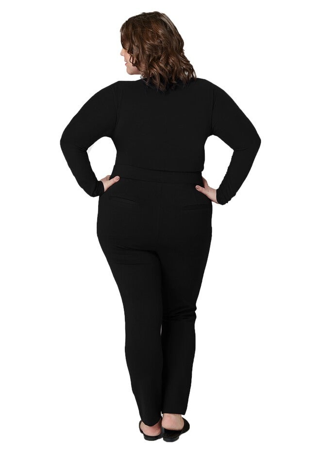 Ponte Legging, BLACK, on-hover image number 1