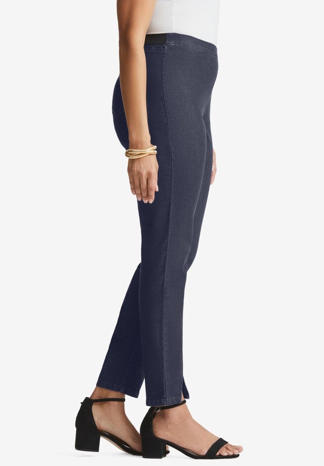 Ankle Slit Jegging, , alternate image number 2