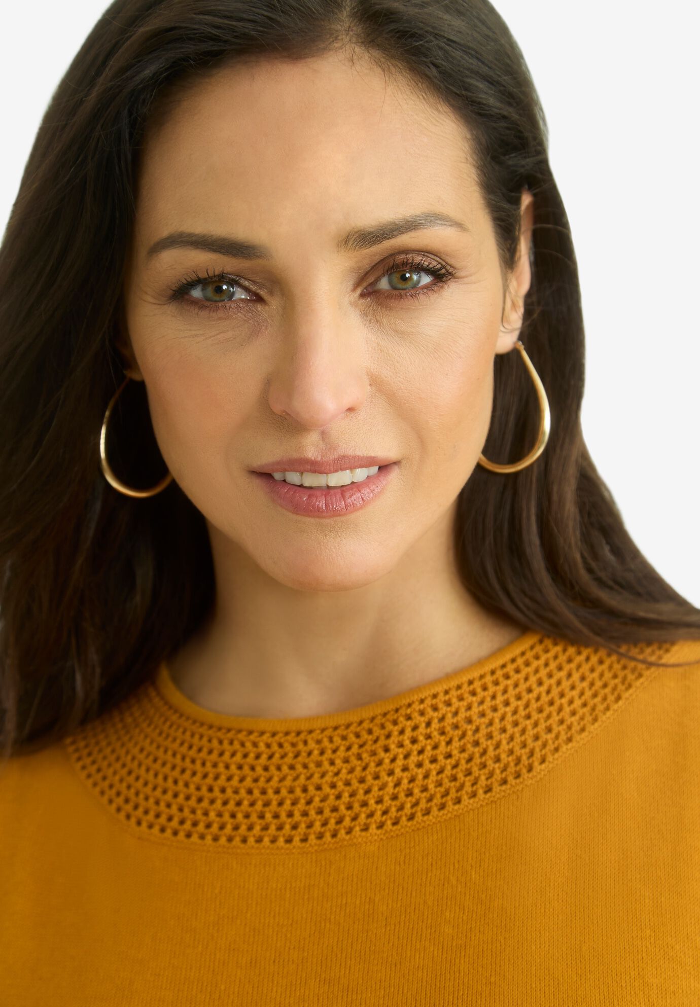 Crochet Trim Shell, RICH GOLD, alternate image number 2