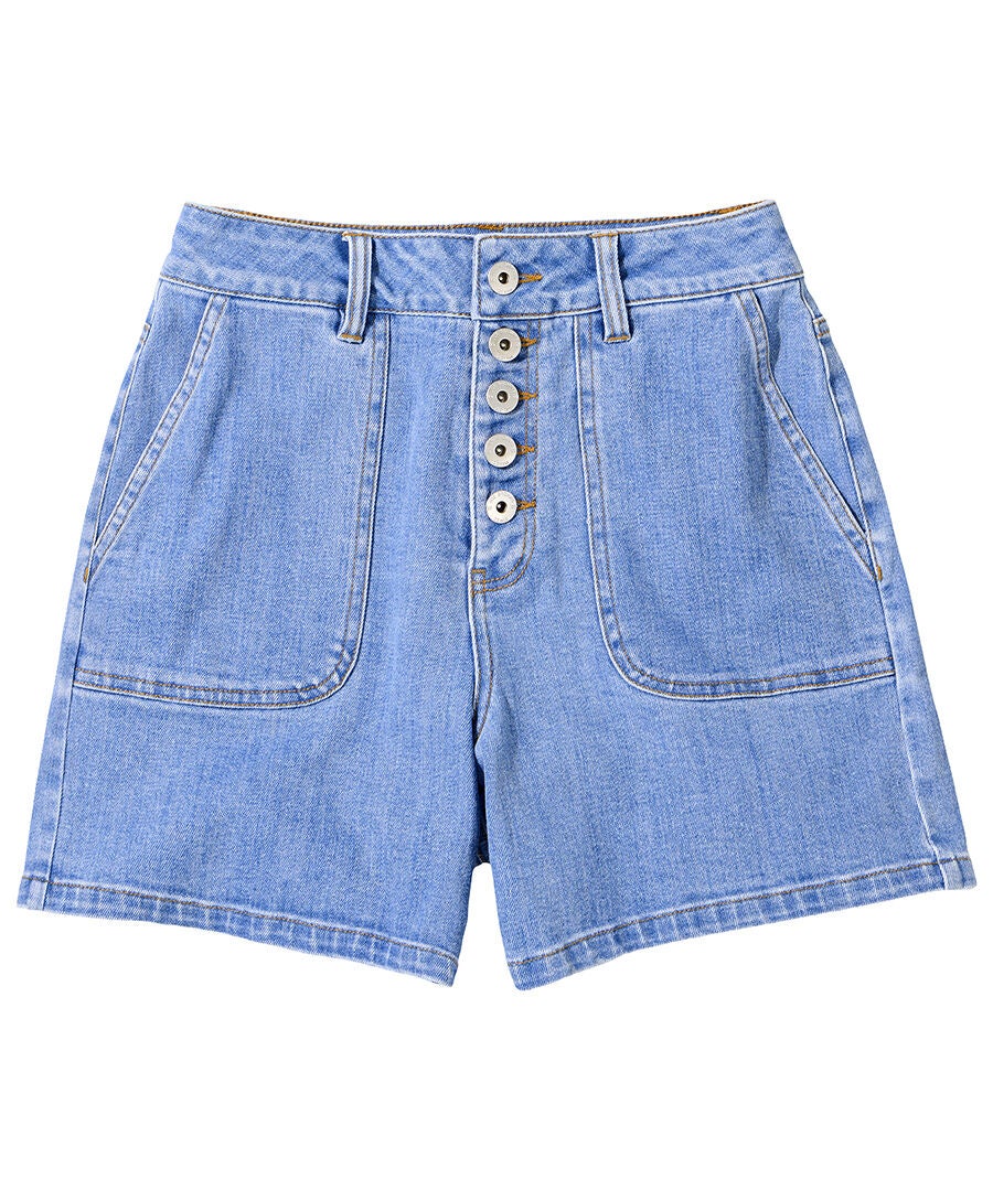 Mom Jean Shorts, LIGHT BLUE, alternate image number 3
