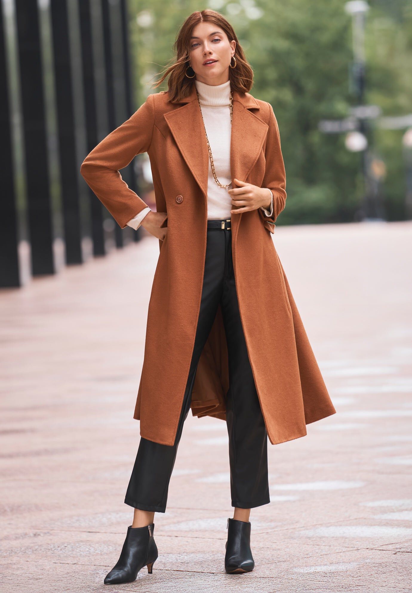 Trapeze Wool-Blend Coat | Avenue